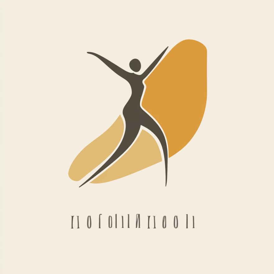 Логотип центру реабілітації зі стилізованим силуетом людини в русі та текстом 'МедРух'